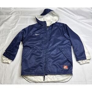 Nike Streetwear Vintage 90s Swoosh Logo Retro Oversized Jacket‎ Youth Large